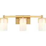 Caldwell 3-Light Bathroom Vanity Light in Matte Black