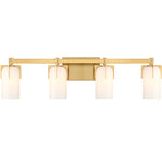 Caldwell 4-Light Bathroom Vanity Light in Matte Black