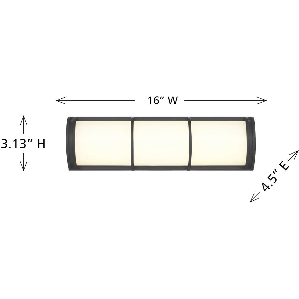 Harper Bathroom Vanity Light - 8-4204-16-BK