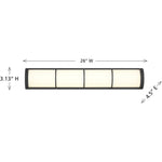Harper Bathroom Vanity Light - 8-4204-26-BK