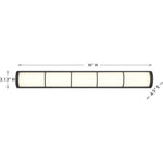 Harper Bathroom Vanity Light - 8-4204-36-BK