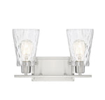 Savoy House Vaughan 2-Light Bathroom Vanity Light — Satin Nickel