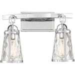 Albany 2-Light Bathroom Vanity Light in Black