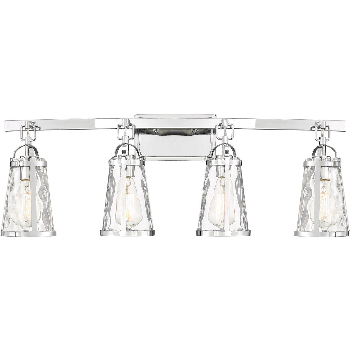 Albany 4-Light Bathroom Vanity Light in Black