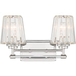 Garnet 2-Light Bathroom Vanity Light in Matte Black