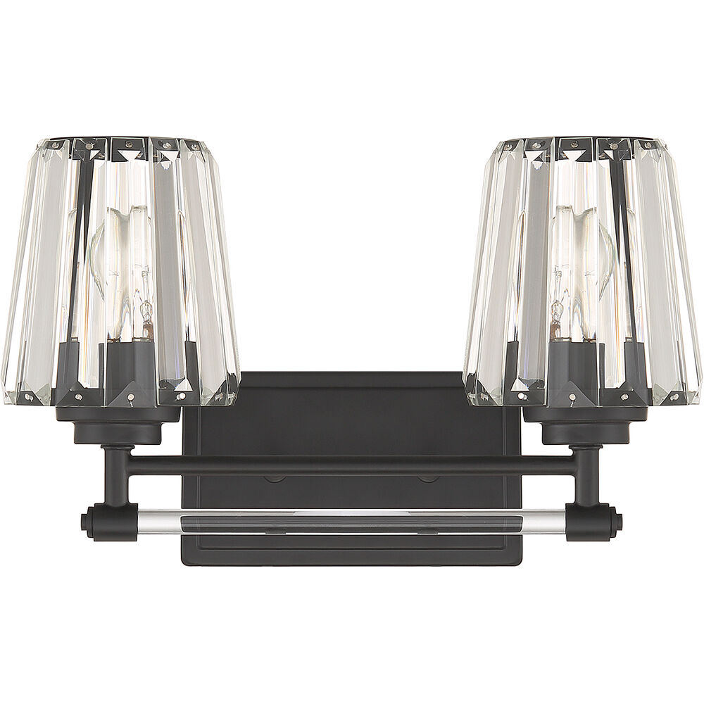 Garnet Bathroom Vanity Light - 8-6001-2-BK