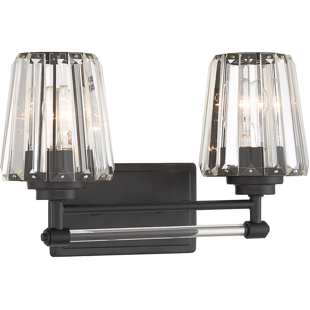 Garnet Bathroom Vanity Light - 8-6001-2-BK