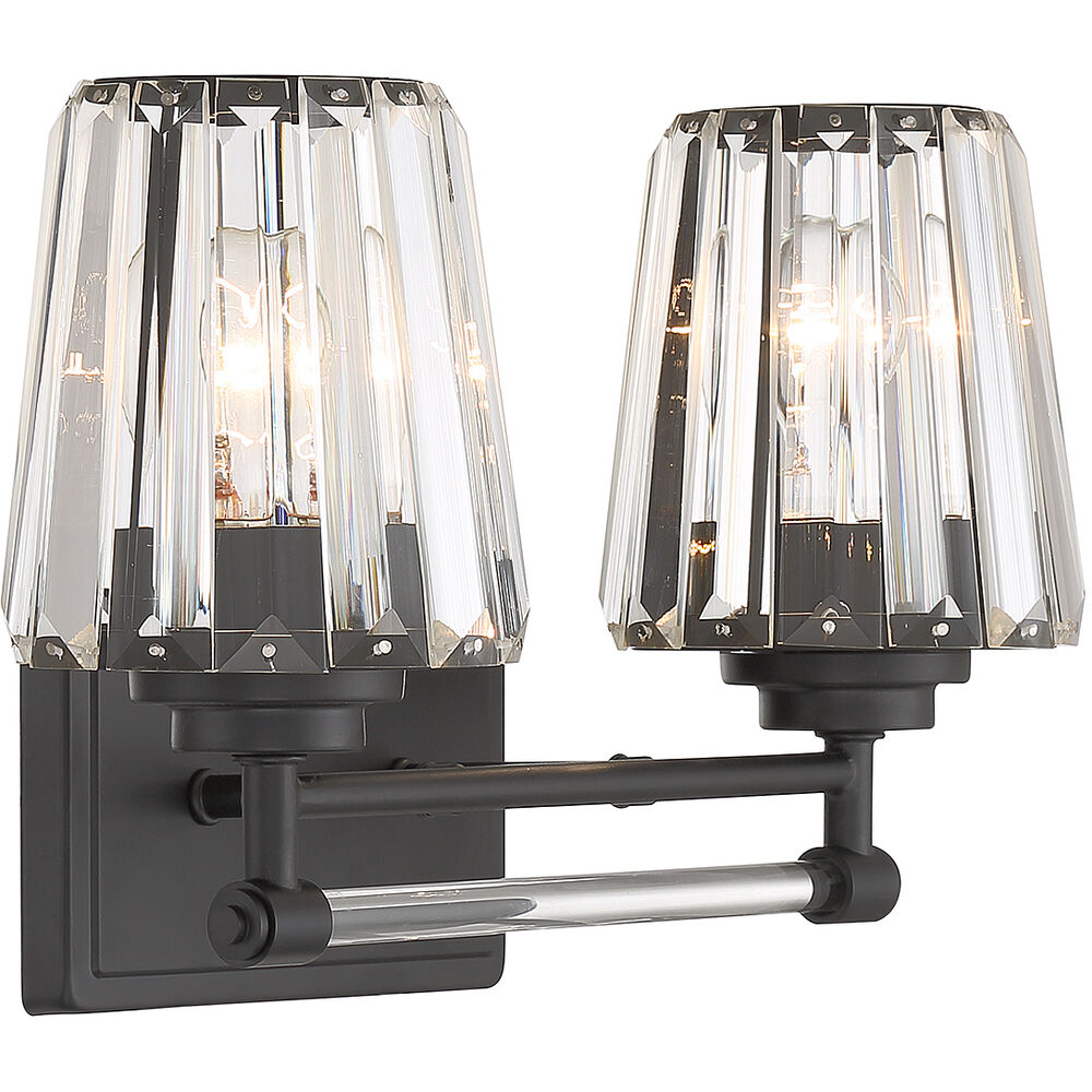 Garnet Bathroom Vanity Light - 8-6001-2-BK