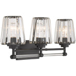 Garnet Bathroom Vanity Light - 8-6001-3-BK