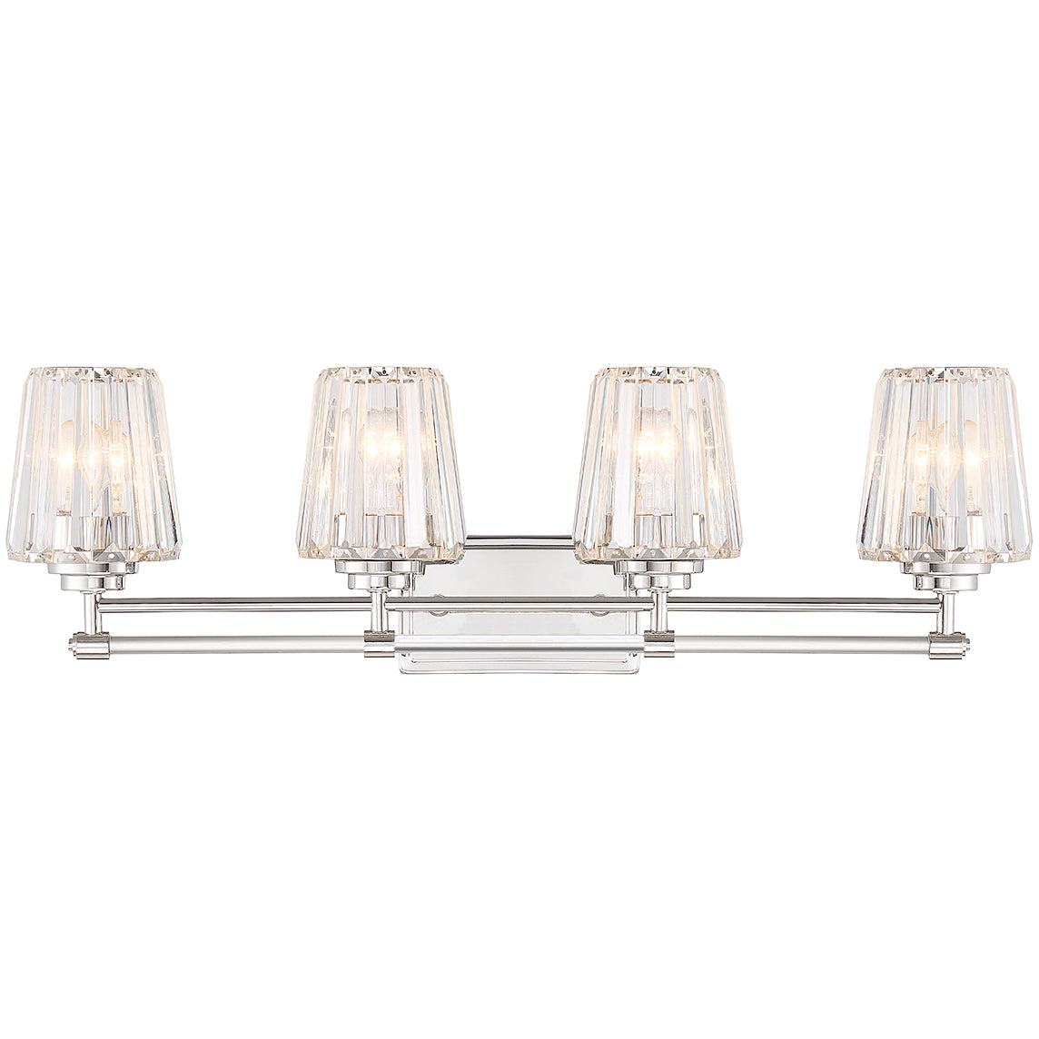 Garnet 4-Light Bathroom Vanity Light in Matte Black
