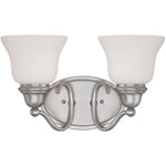Yates 2-Light Bathroom Vanity Light in Pewter
