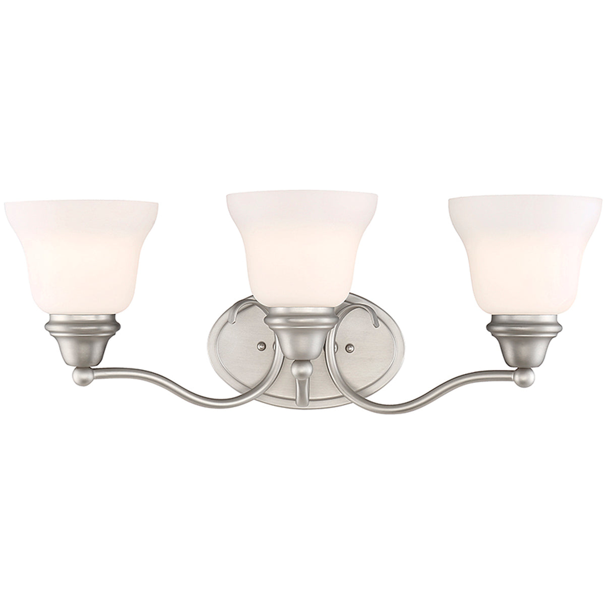 Yates 3-Light Bathroom Vanity Light in Pewter