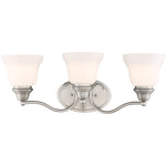 Yates 3-Light Bathroom Vanity Light in Pewter