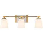 Darby 3-Light Bathroom Vanity Light in Warm Brass