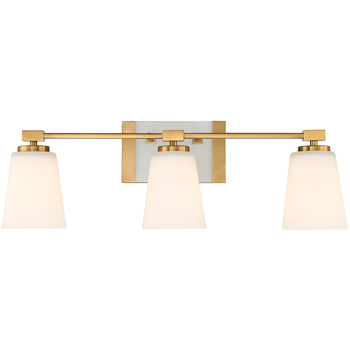 Darby 3-Light Bathroom Vanity Light in Warm Brass