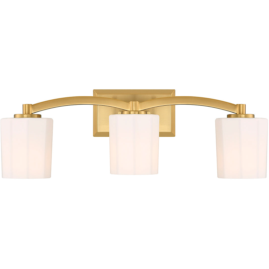 Whitney 3-Light Bathroom Vanity Light in Matte Black
