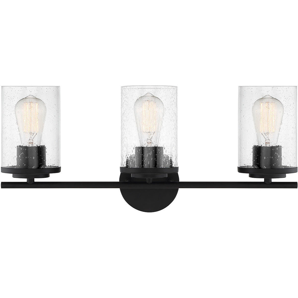 Marshall Matte Black / 3-Light - Marshall Bathroom Vanity Light by Savoy House