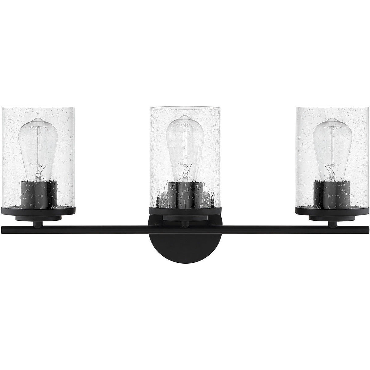 Marshall Matte Black / 3-Light - Marshall Bathroom Vanity Light by Savoy House