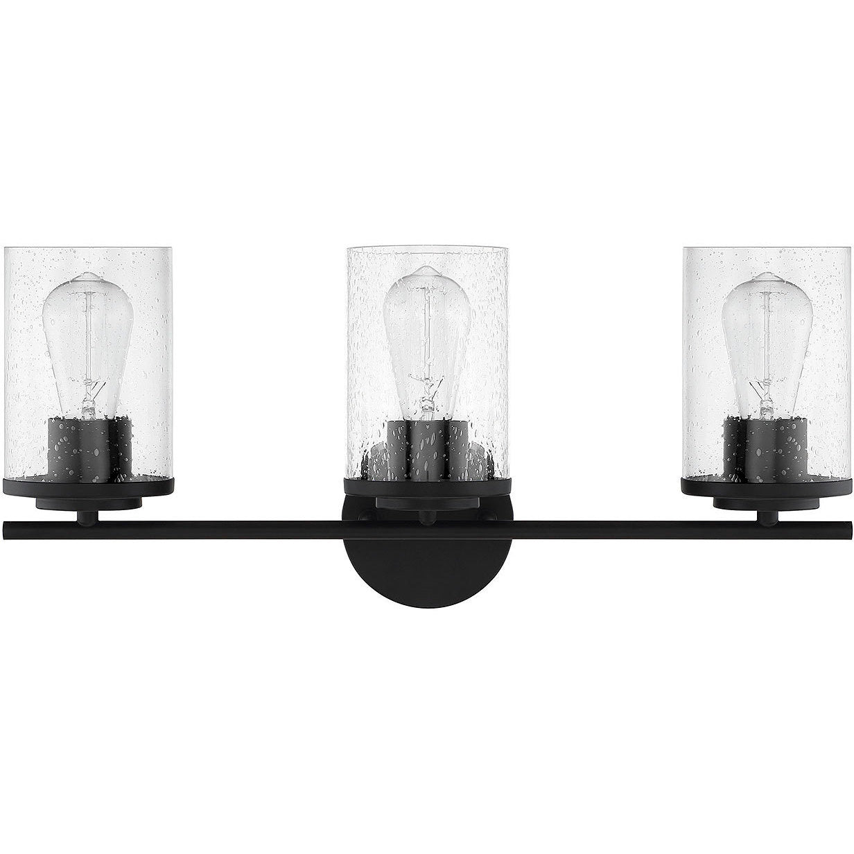 Marshall Matte Black / 3-Light - Marshall Bathroom Vanity Light by Savoy House