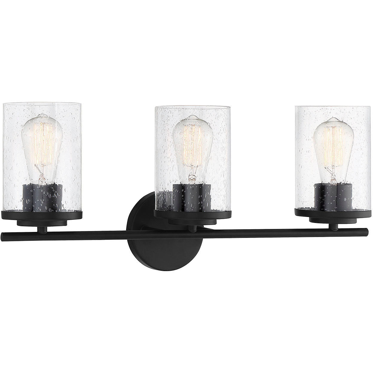 Marshall Matte Black / 3-Light - Marshall Bathroom Vanity Light by Savoy House