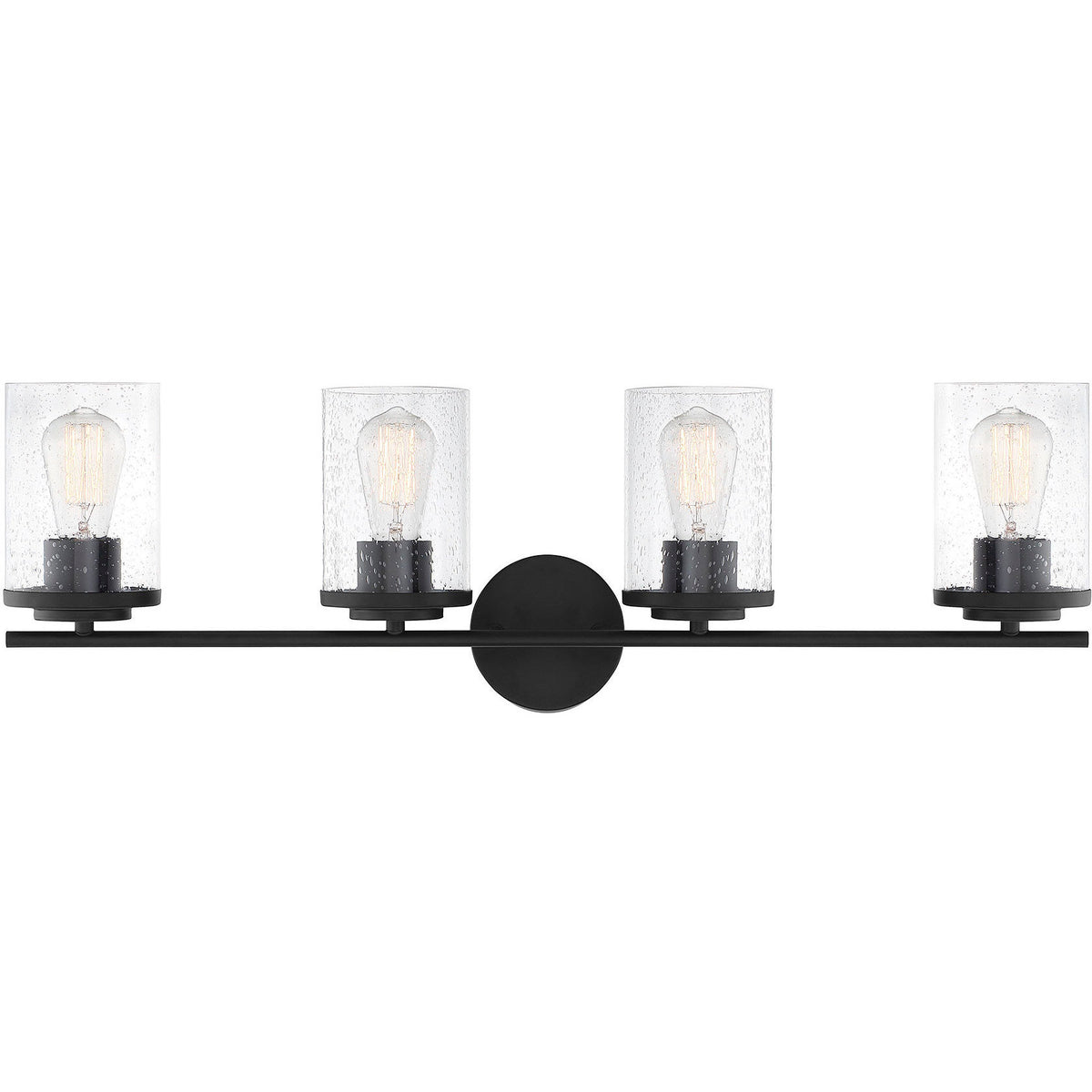 Marshall Matte Black / 4-Light - Marshall Bathroom Vanity Light by Savoy House