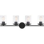 Marshall Matte Black / 4-Light - Marshall Bathroom Vanity Light by Savoy House