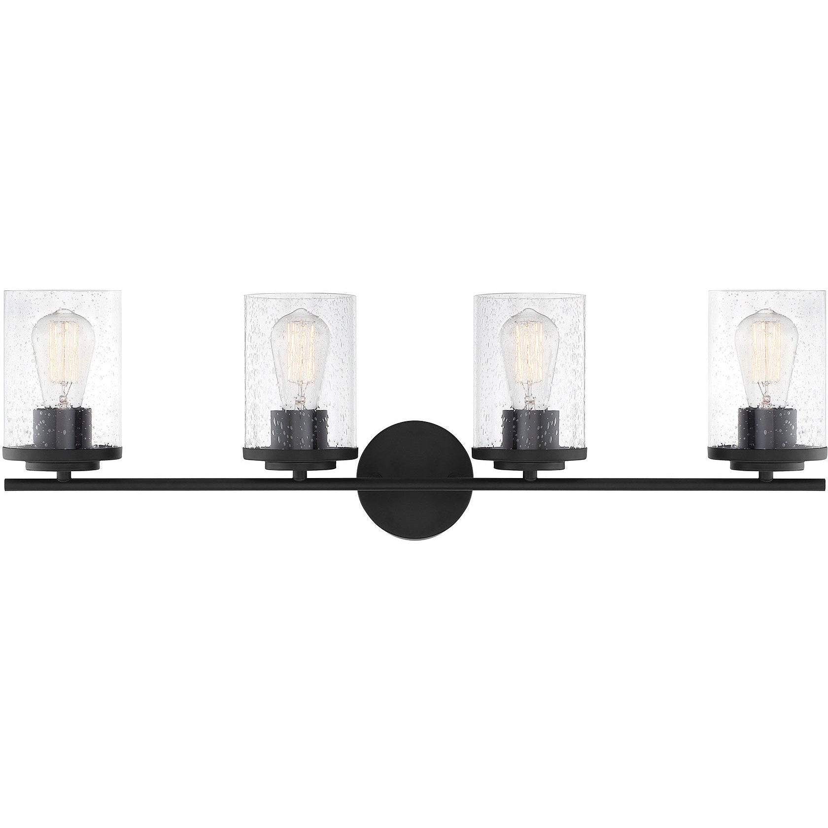 Marshall Matte Black / 4-Light - Marshall Bathroom Vanity Light by Savoy House