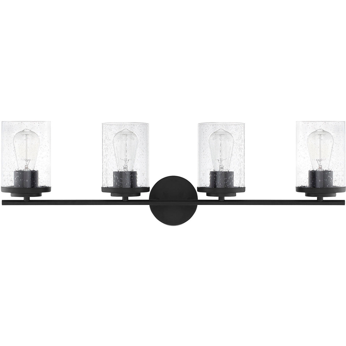 Marshall Matte Black / 4-Light - Marshall Bathroom Vanity Light by Savoy House