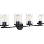 Marshall Matte Black / 4-Light - Marshall Bathroom Vanity Light by Savoy House