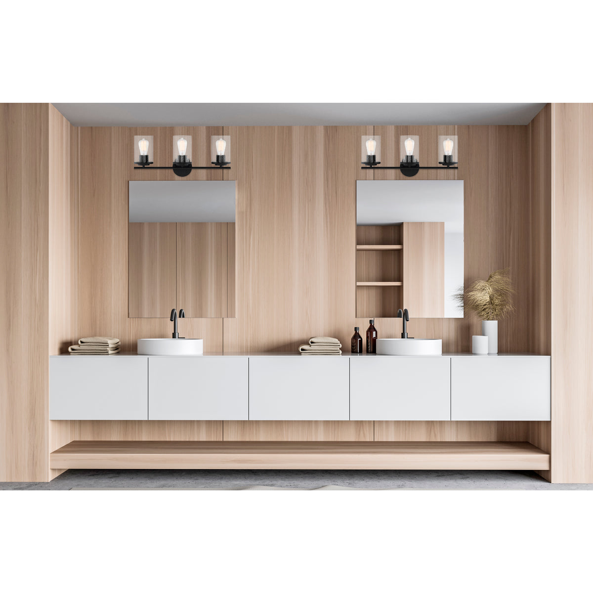 Marshall Matte Black / 4-Light - Marshall Bathroom Vanity Light by Savoy House