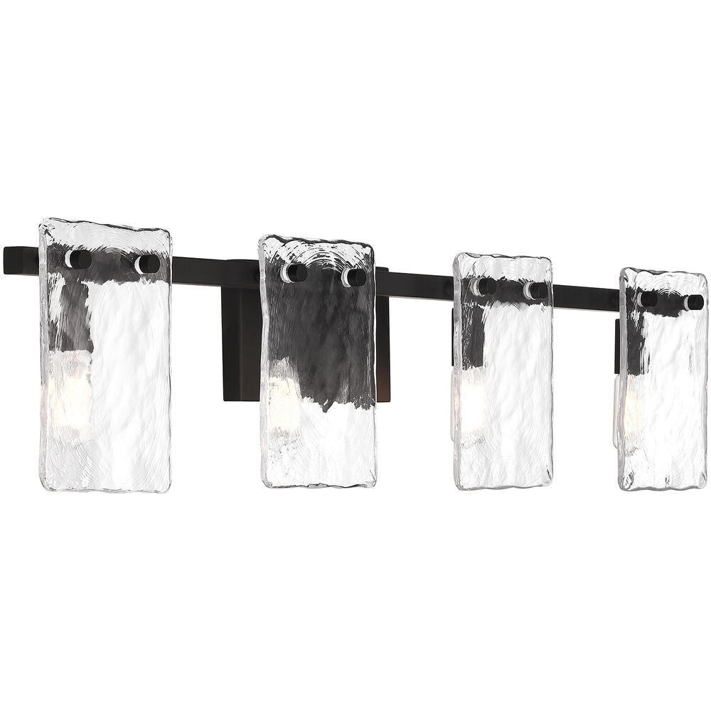 Genry Bathroom Vanity Light - 8-8204-4-BK