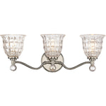 Birone 3-Light Bathroom Vanity Light in Polished Nickel