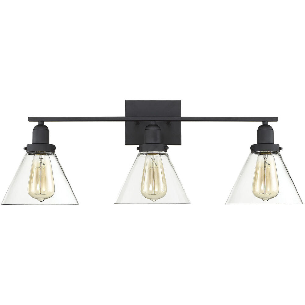 Drake Bathroom Vanity Light - 8-9130-3-BK