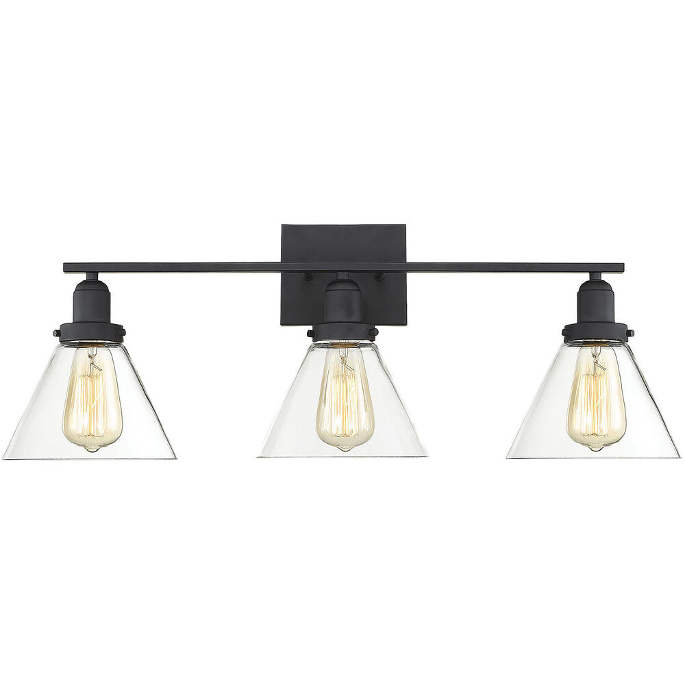 Drake Bathroom Vanity Light - 8-9130-3-BK