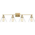 Drake 4-Light Bathroom Vanity Light in Black