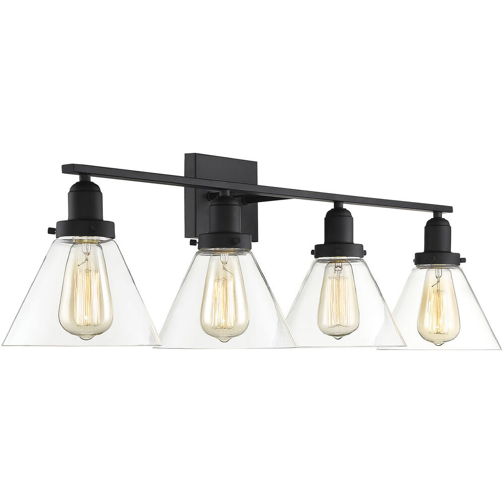 Drake Bathroom Vanity Light - 8-9130-4-BK
