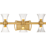 Bennington 6-Light LED Bathroom Vanity Light in Warm Brass
