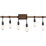 Burgess 6-Light Bathroom Vanity Light in Durango