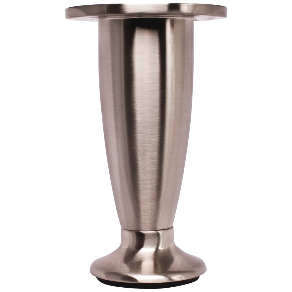 Hardware Resources Furniture Leg — Satin NickelScrews are not included