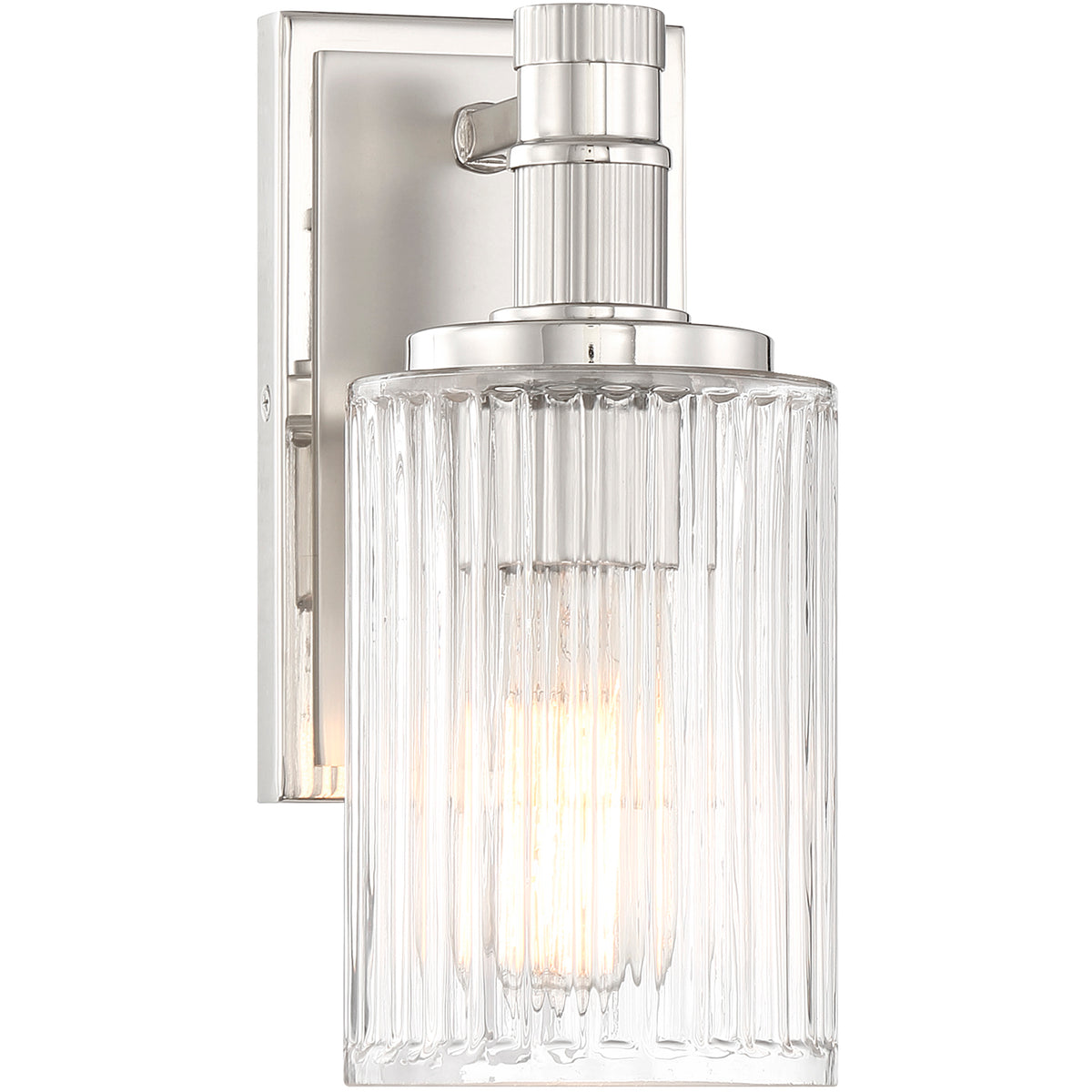 Concord 1-Light Wall Sconce in Matte Black with Warm Brass