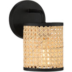 Jaylar 1-Light Wall Sconce in Matte Black
