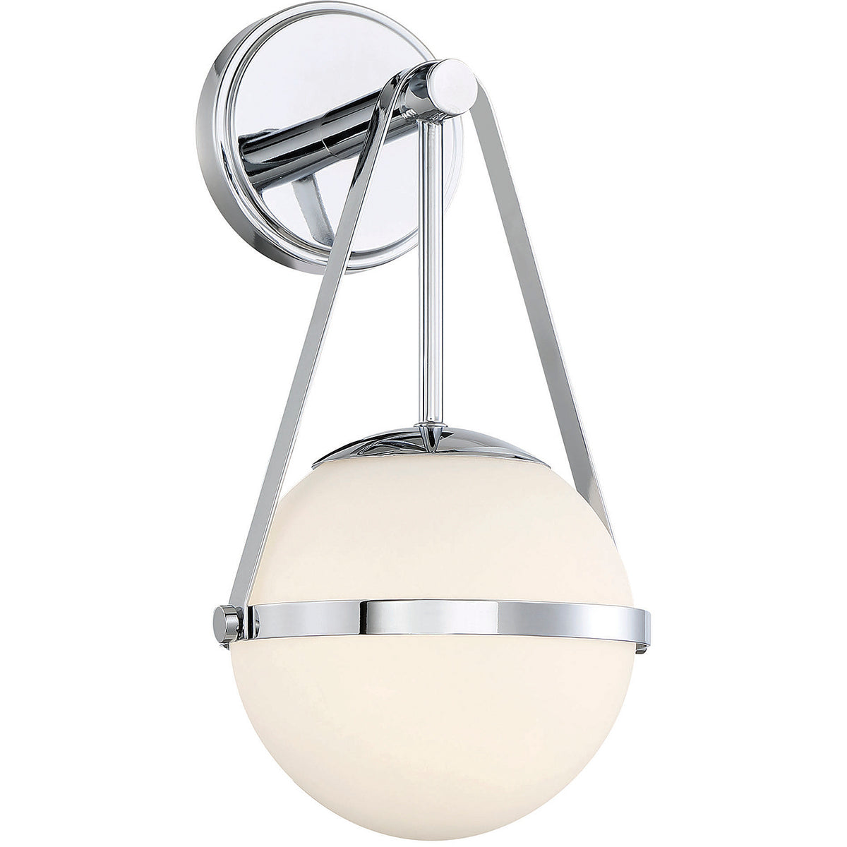 Polson 1-Light Wall Sconce in Matte Black