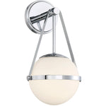 Polson 1-Light Wall Sconce in Matte Black