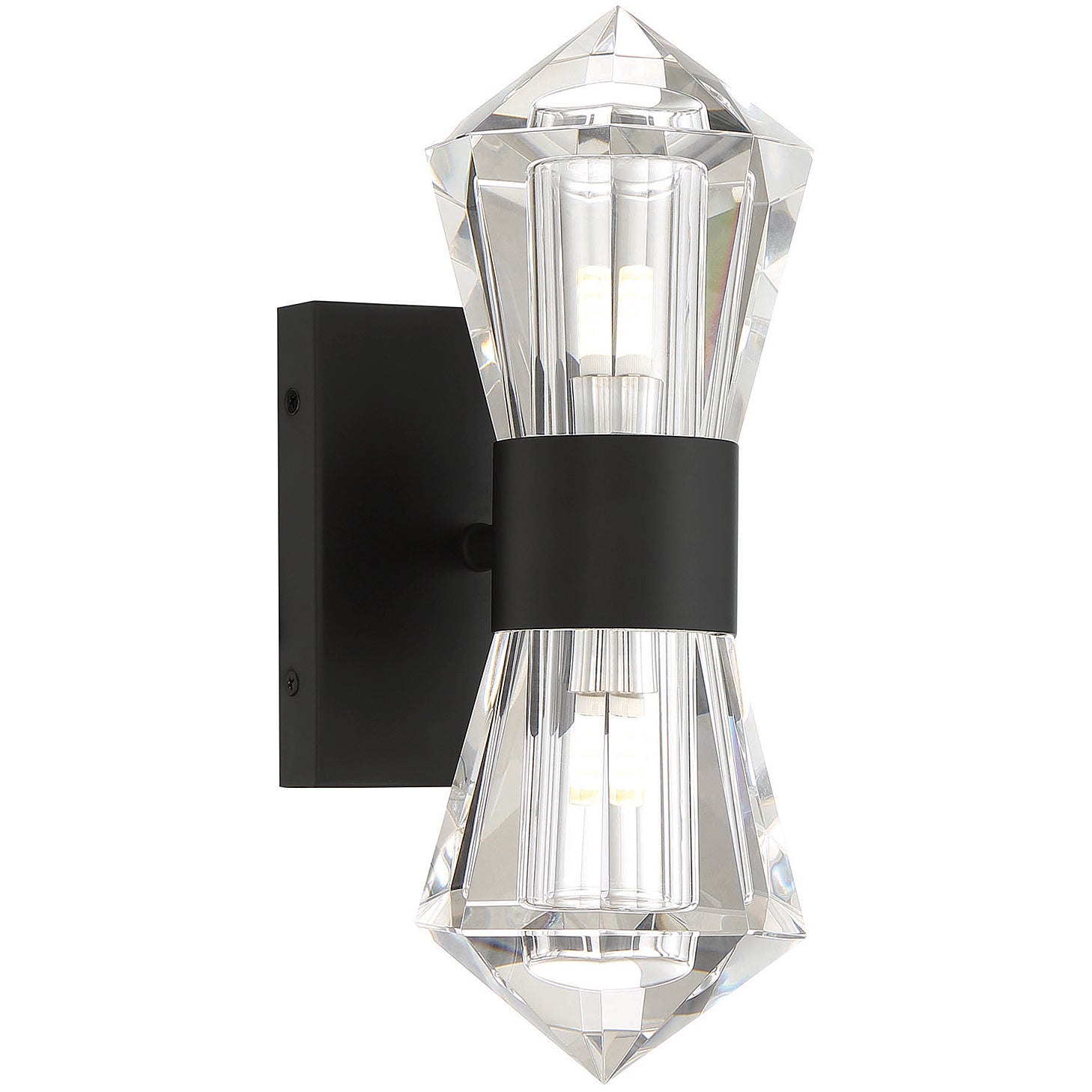 Dryden 2-Light LED Wall Sconce in Matte Black