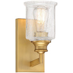 Hampton 1-Light Wall Sconce in Warm Brass