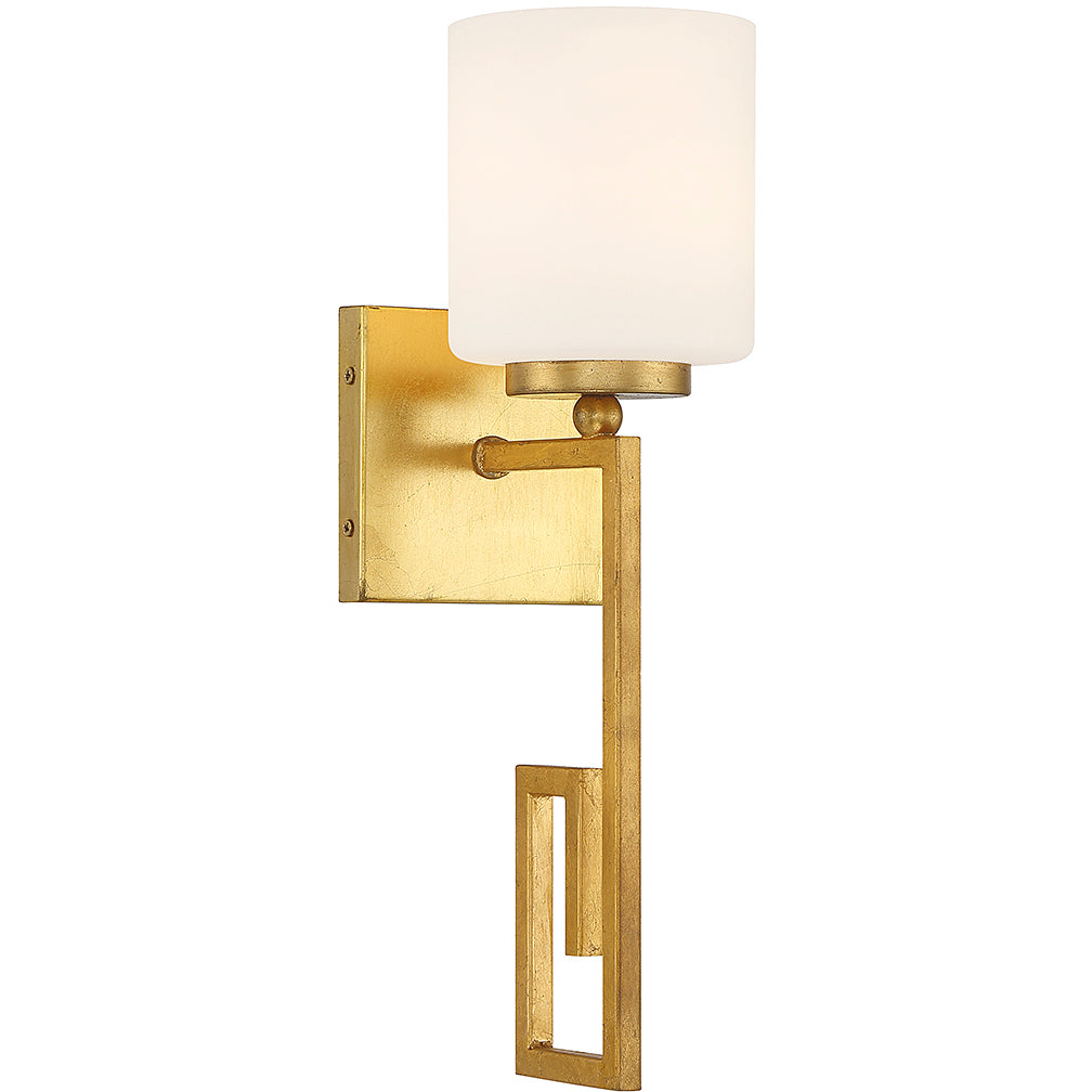 Quatrain 1-Light Wall Sconce in True Gold