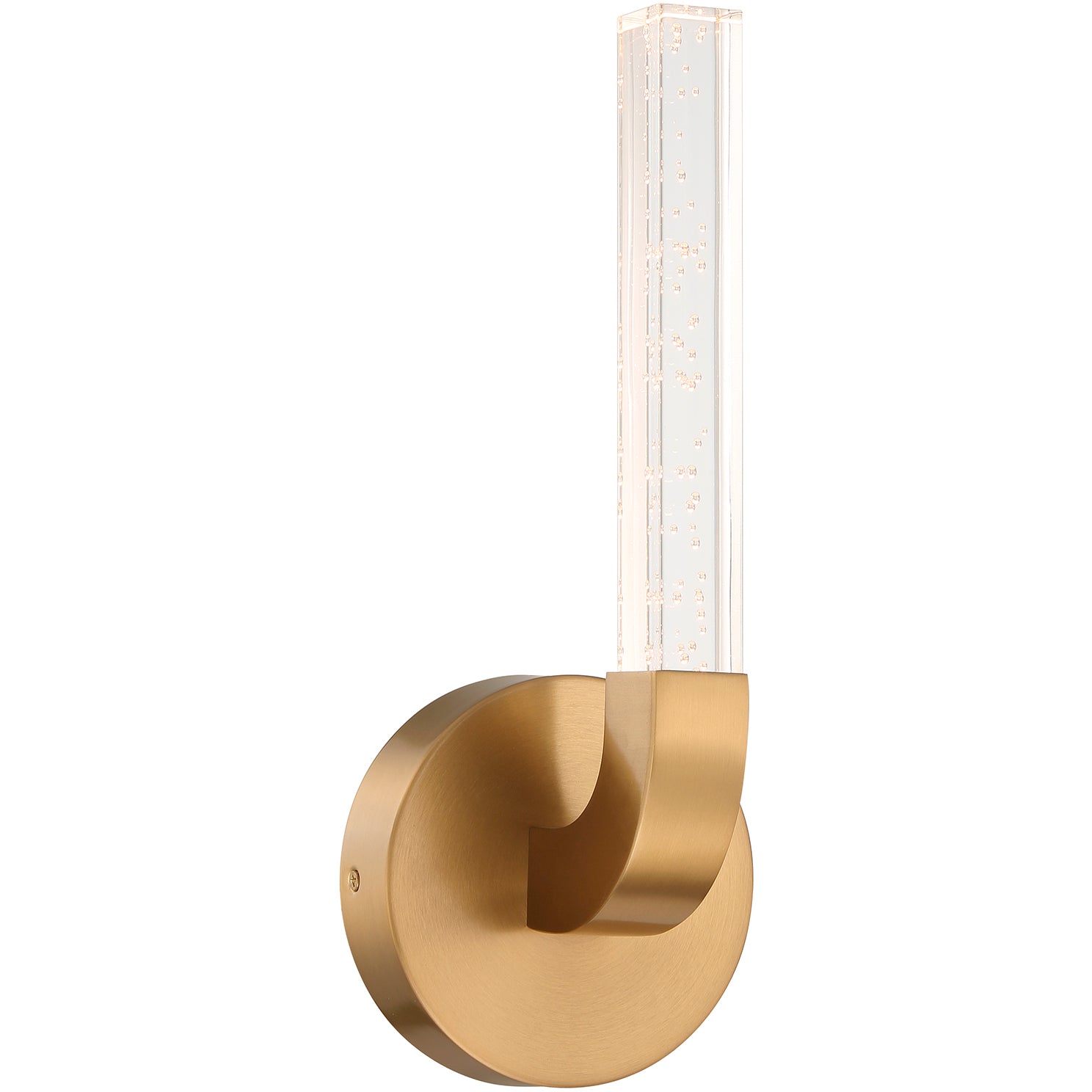 Del Mar 1-Light LED Wall Sconce in Warm Brass by Breegan Jane