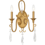 Fairchild 2-Light Wall Sconce in Warm Brass