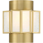 Gideon 2-Light Wall Sconce in Warm Brass