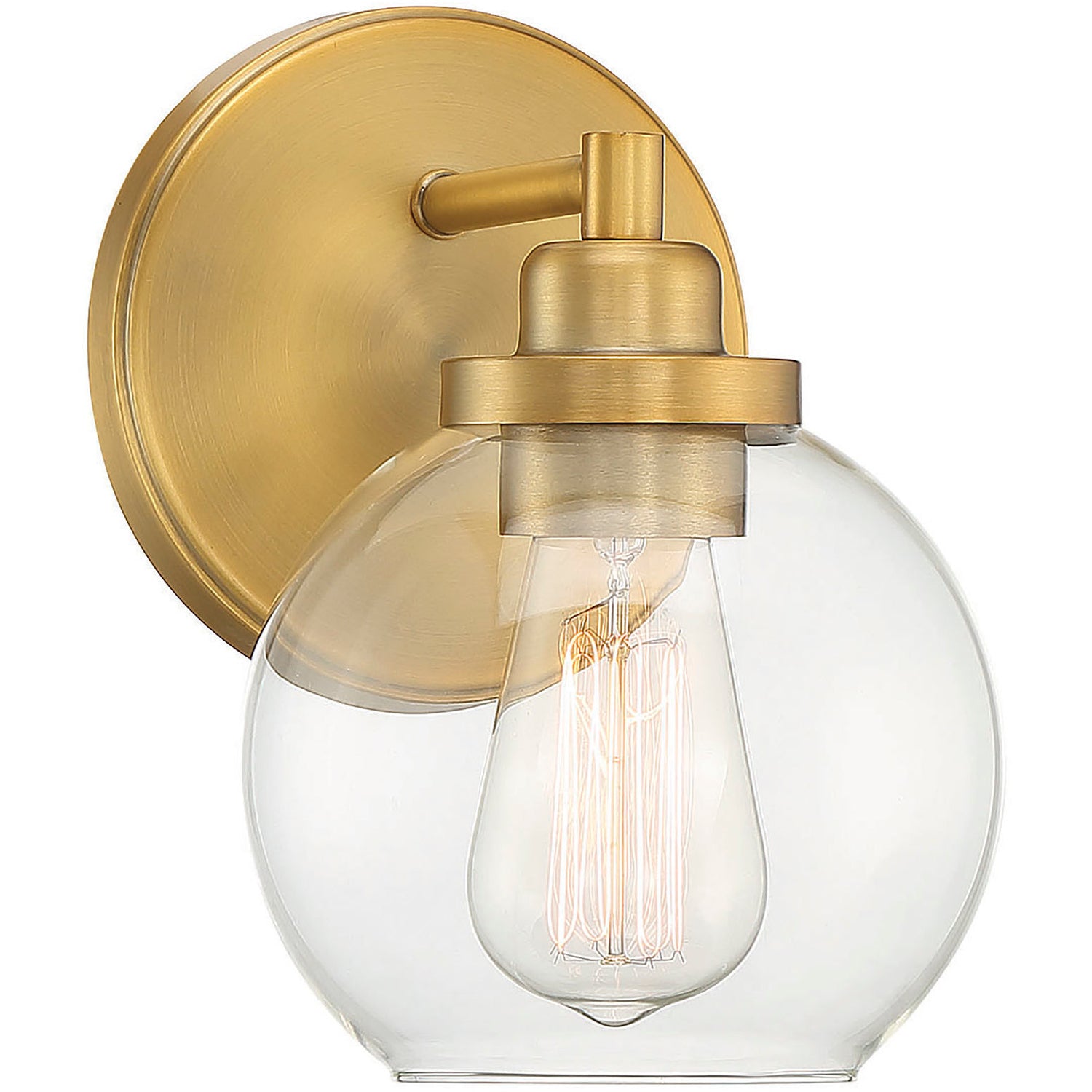Carson 1-Light Wall Sconce in Matte Black